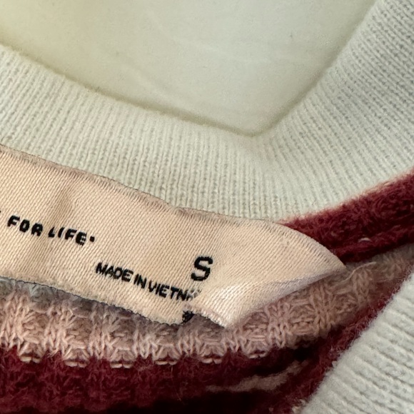 Retro SO 70s Vibe Striped Small White Polo Top Shirt Women’s S MINTY - Picture 4 of 6